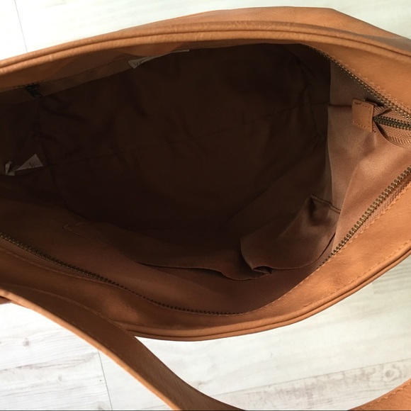 Satchel Bag Handbag - Cognac Color-B1 - Picture 7 of 8